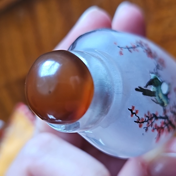 Antique Reverse Painted Snuff Bottle - Picture 3 of 7